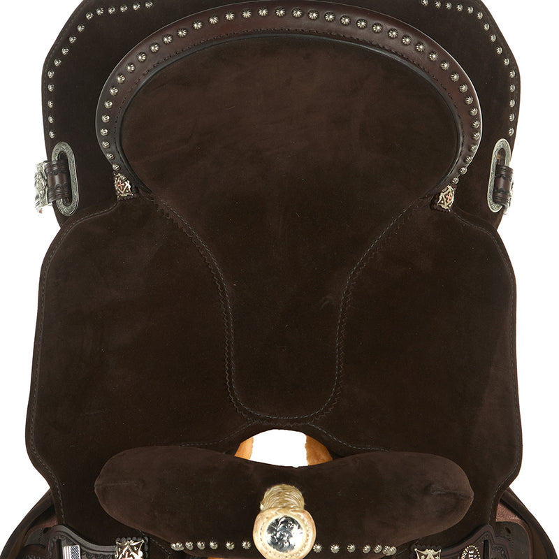 Circle Y Saddlery Josey Mitchel 16in Wide Lightweight Lightspeed Barrel Saddle