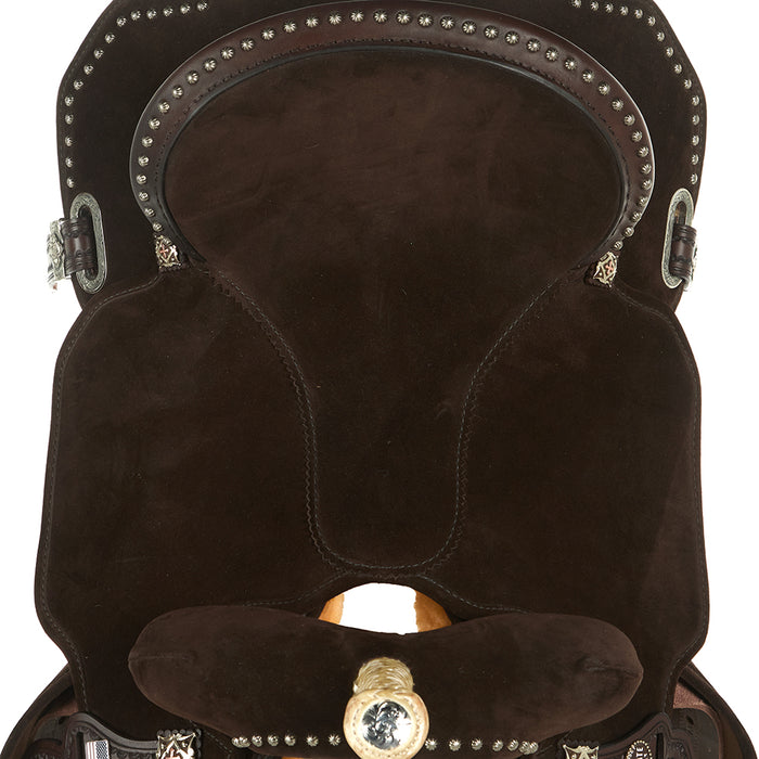 Circle Y Saddlery Josey Mitchel 16in Wide Lightweight Lightspeed Barrel Saddle