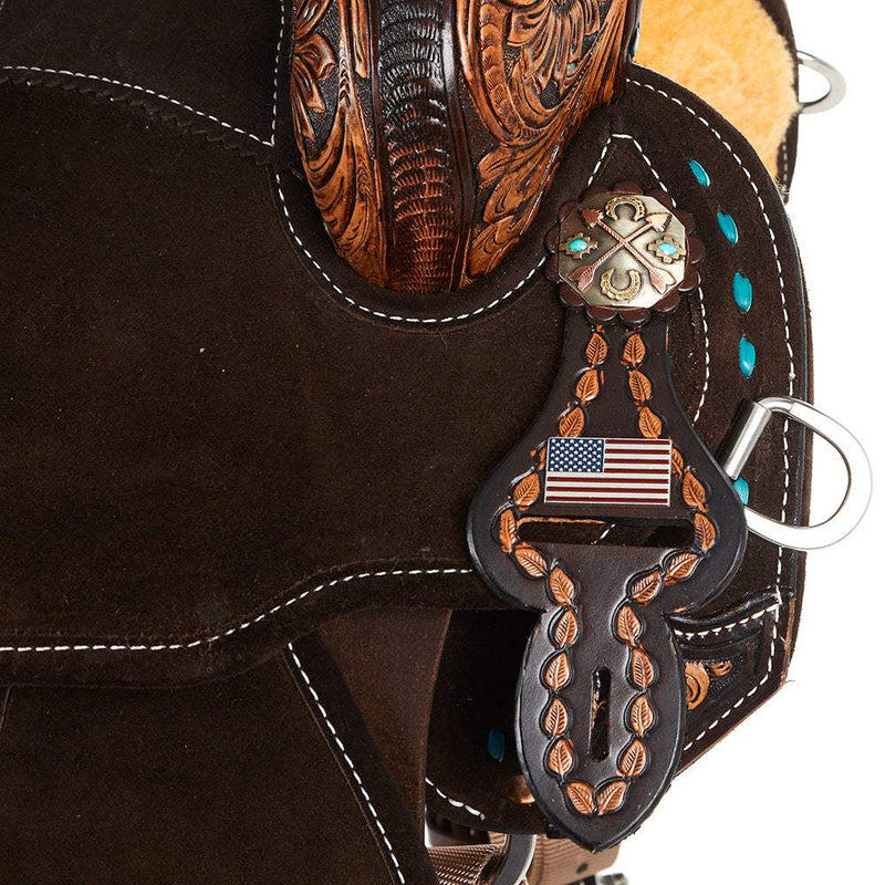 Circle Y Saddlery Martha Josey Lightweight Lightspeed 14 Inch Wide Tree Barrel Racing Saddle