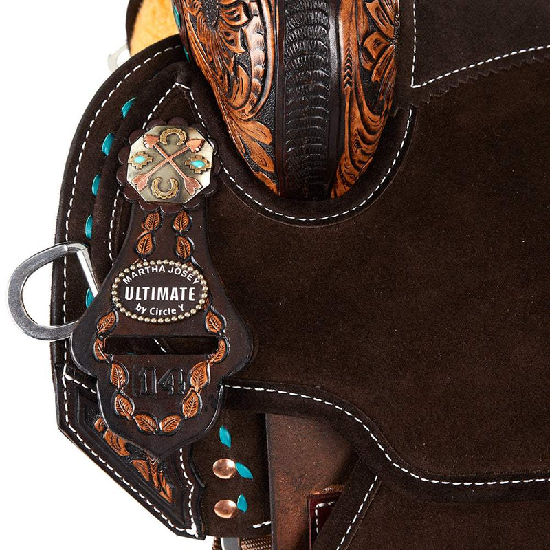 Circle Y Saddlery Martha Josey Lightweight Lightspeed 14 Inch Wide Tree Barrel Racing Saddle