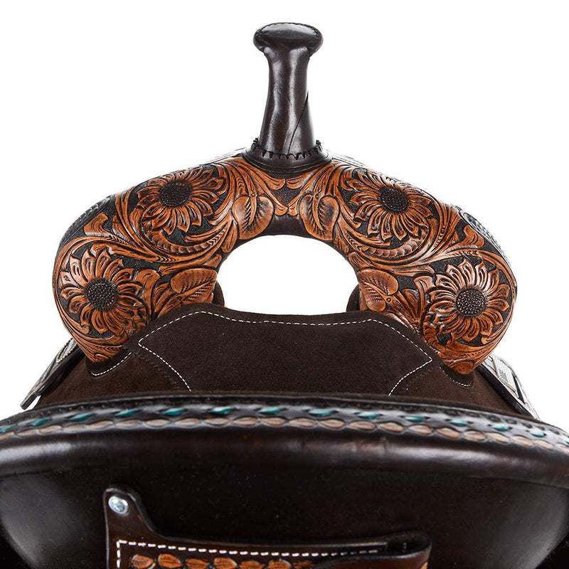 Circle Y Saddlery Martha Josey Lightweight Lightspeed 14 Inch Wide Tree Barrel Racing Saddle
