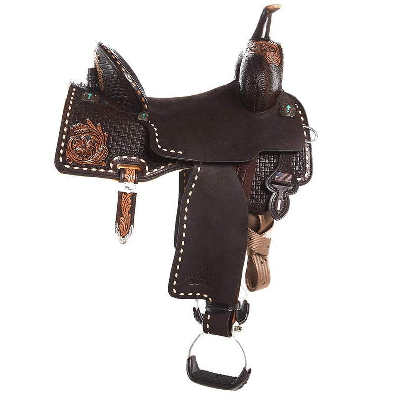 Circle Y Saddlery Martha Josey Legend 14 1/2 Inch Regular Tree Barrel Racing Saddle