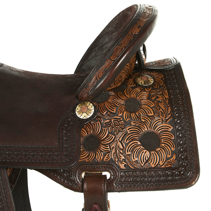 Circle Y Saddlery You are My Sunshine 14.5 Josey Barrel Saddle
