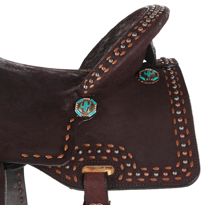 Circle Y Saddlery Josey Mitchell Renegade 15inch Regular Tree Barrel Racing Saddle