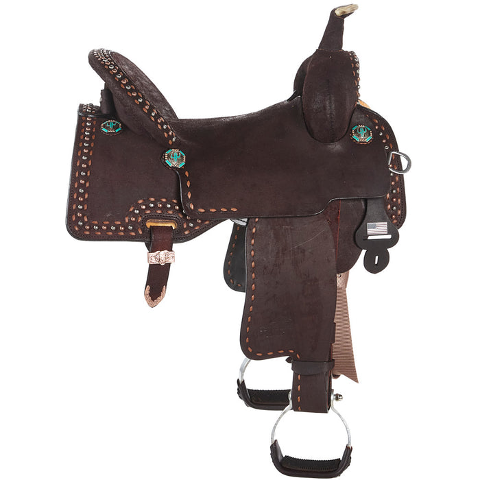 Circle Y Saddlery Josey Mitchell Renegade 15inch Regular Tree Barrel Racing Saddle