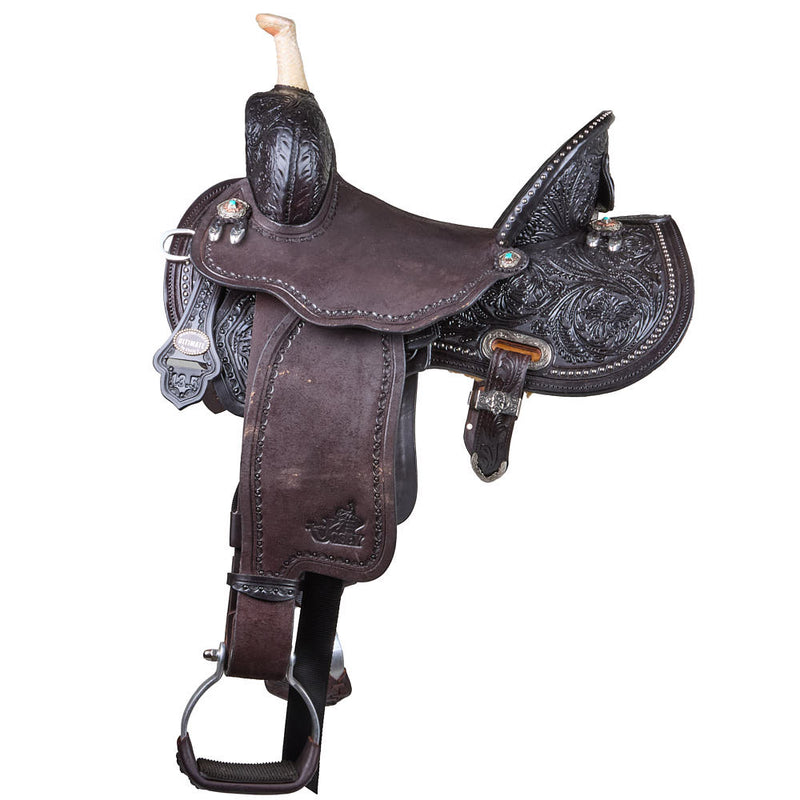 Circle Y Saddlery Ultimate Cash Chocolate 13.5in Barrel Saddle