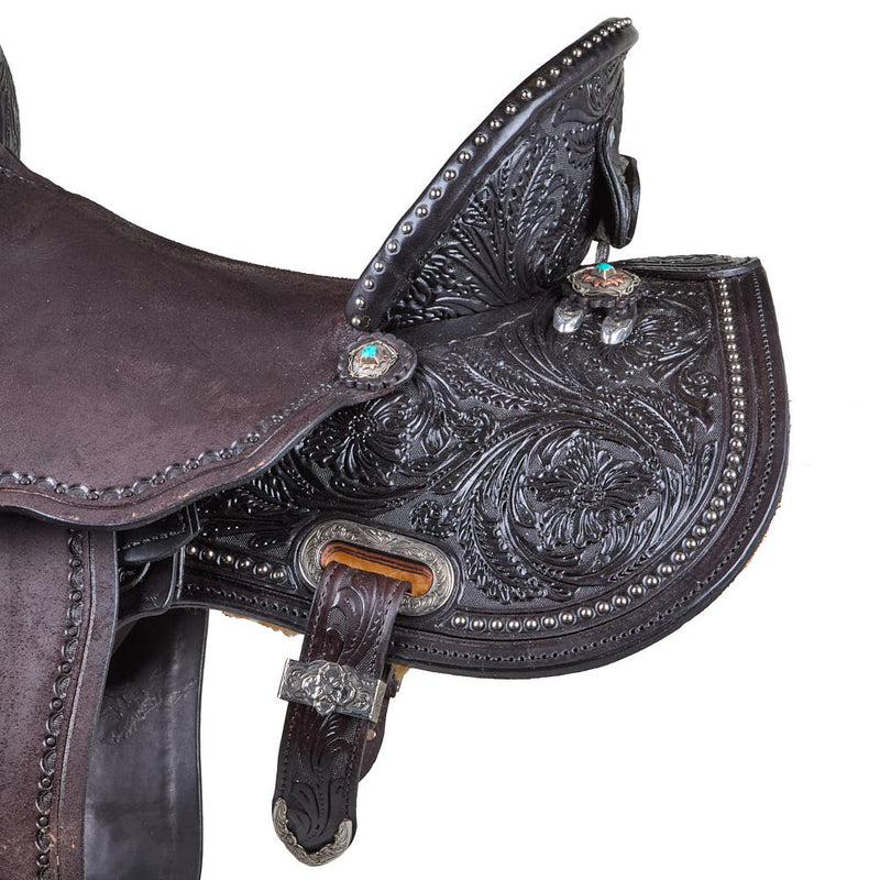 Circle Y Saddlery Ultimate Cash Chocolate 13.5in Barrel Saddle