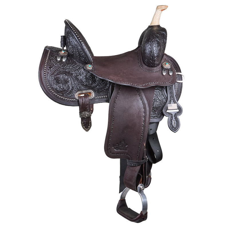 Circle Y Saddlery Ultimate Cash Chocolate 13.5in Barrel Saddle