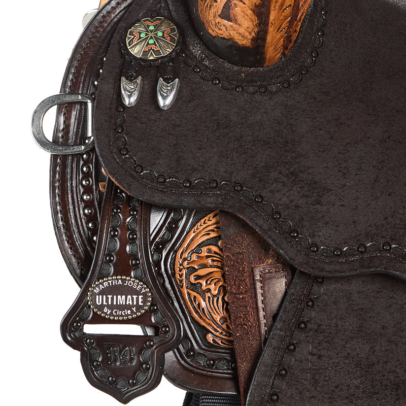Circle Y Saddlery Martha Josey Ultimate Cash 14 Inch Regular Tree Barrel Racing Saddle