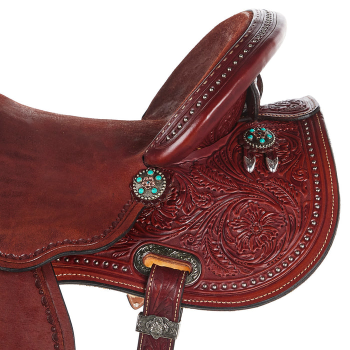 Circle Y Saddlery Ultimate Cash Chestnut 15 Inch Barrel Saddle