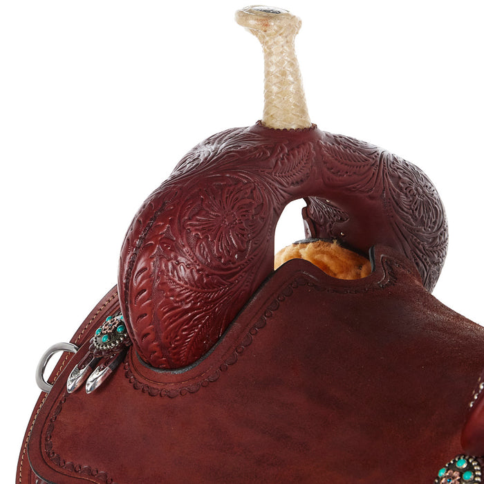 Circle Y Saddlery Ultimate Cash Chestnut 15 Inch Barrel Saddle
