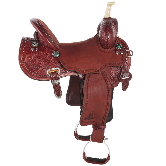 Circle Y Saddlery Ultimate Cash Chestnut 15 Inch Barrel Saddle