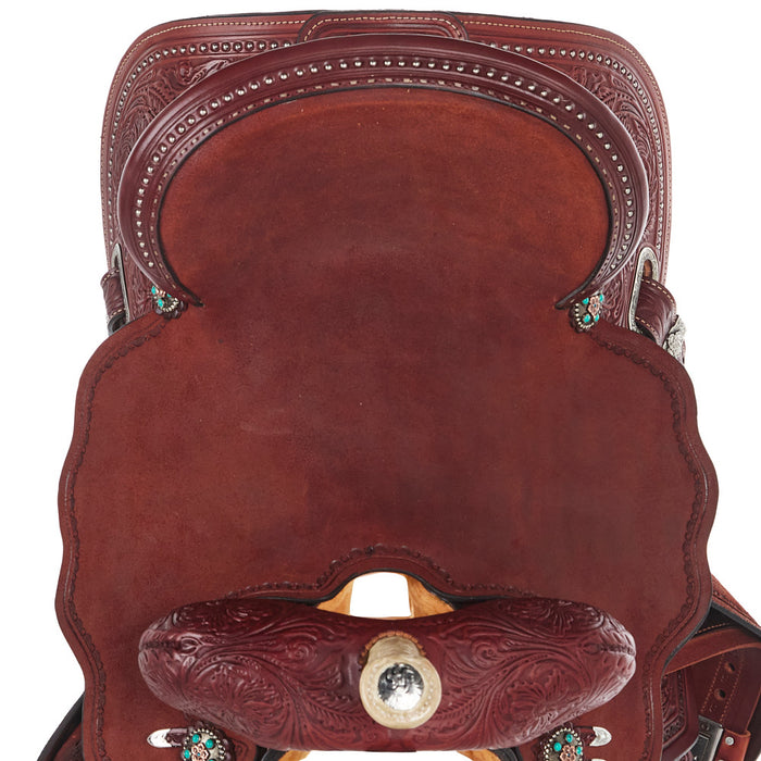 Circle Y Saddlery Ultimate Cash Chestnut 15 Inch Barrel Saddle