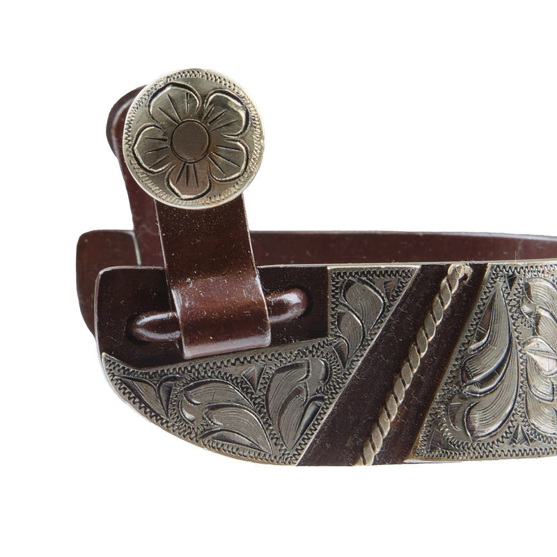 NRS Tyler Men`s Antique Striped Rock Grinder Spurs