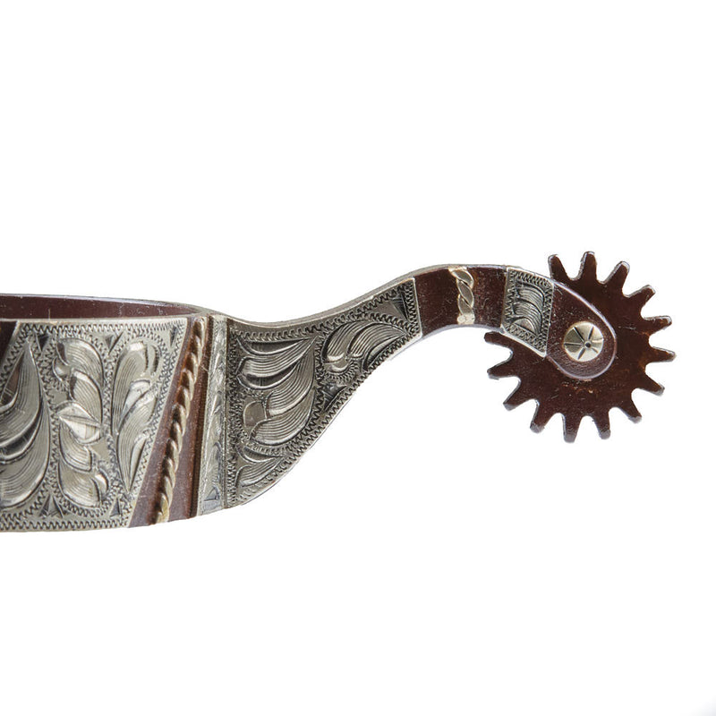 NRS Tyler Men`s Antique Striped Rock Grinder Spurs