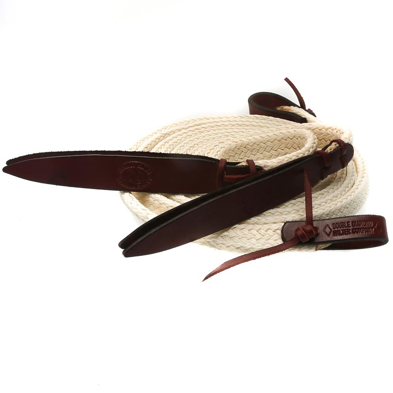 Double Diamond Halters Flat Waxed Nylon Split Reins