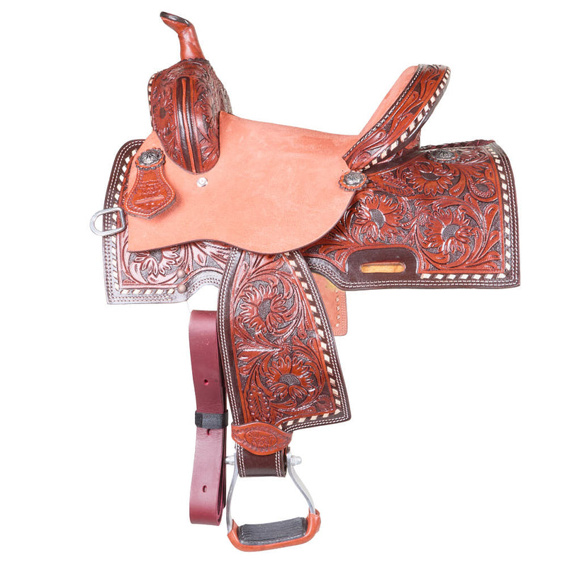 Tough 1 Silver Royal Youth Autry Barrel Saddle
