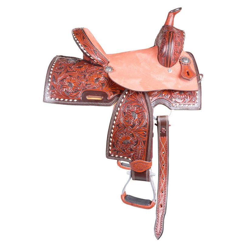 Tough 1 Silver Royal Youth Autry Barrel Saddle