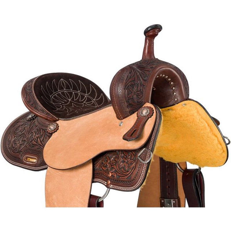 Tough 1 Dark Oil Austin 13in Youth Barrel Saddle