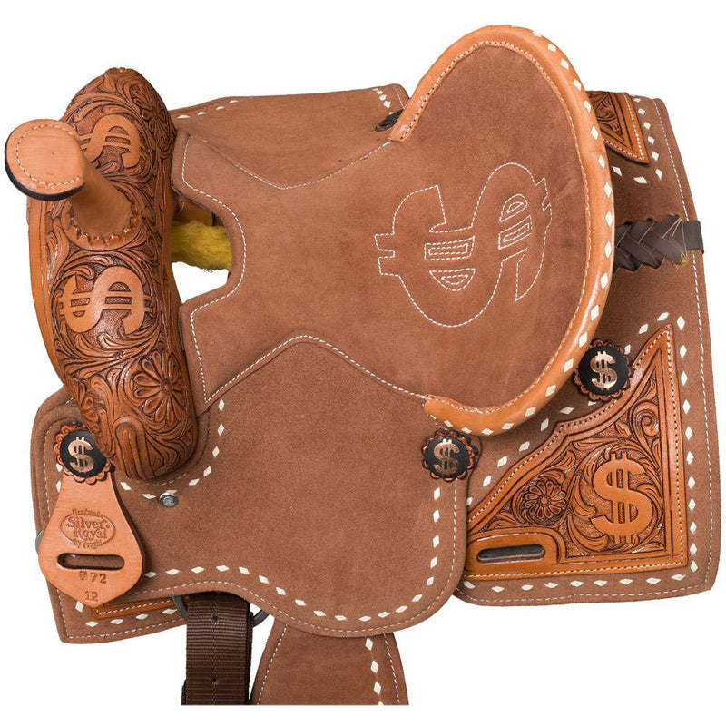 Tough 1 Cash Money Brown 14in Barrel Saddle