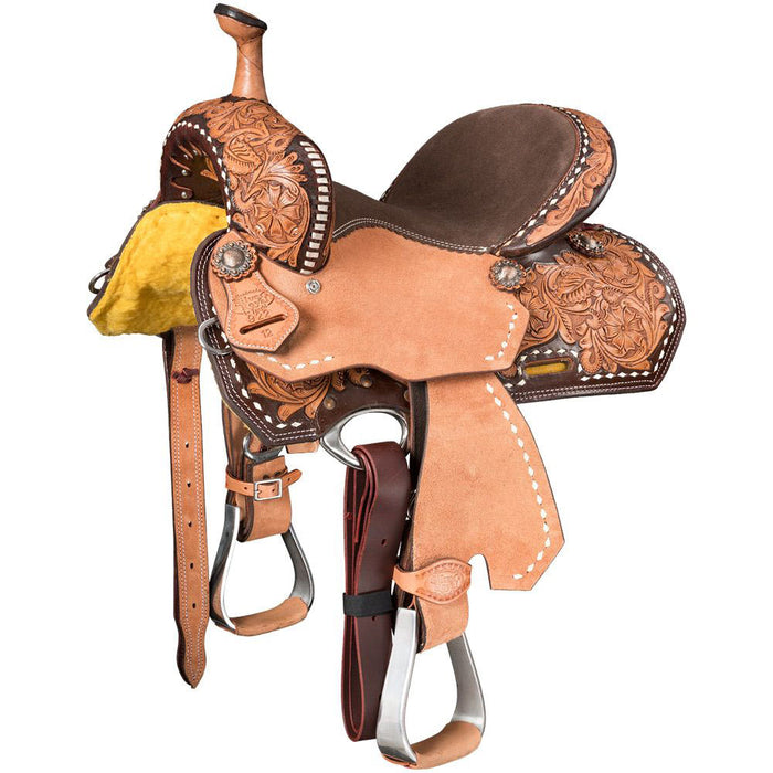 Tough 1 Light Antique Bute 13in Barrel Saddle