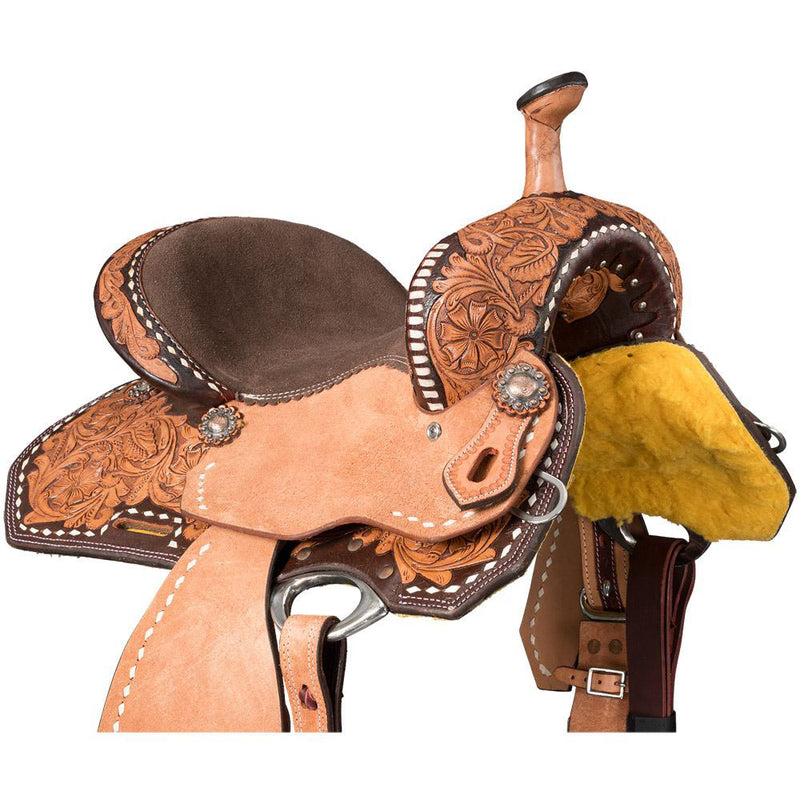 Tough 1 Light Antique Bute 13in Barrel Saddle
