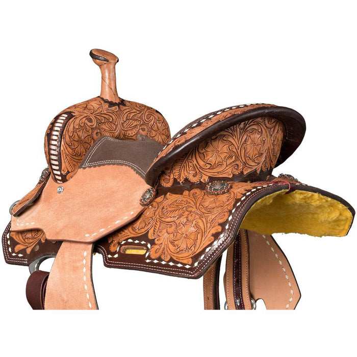 Tough 1 Light Antique Bute 13in Barrel Saddle