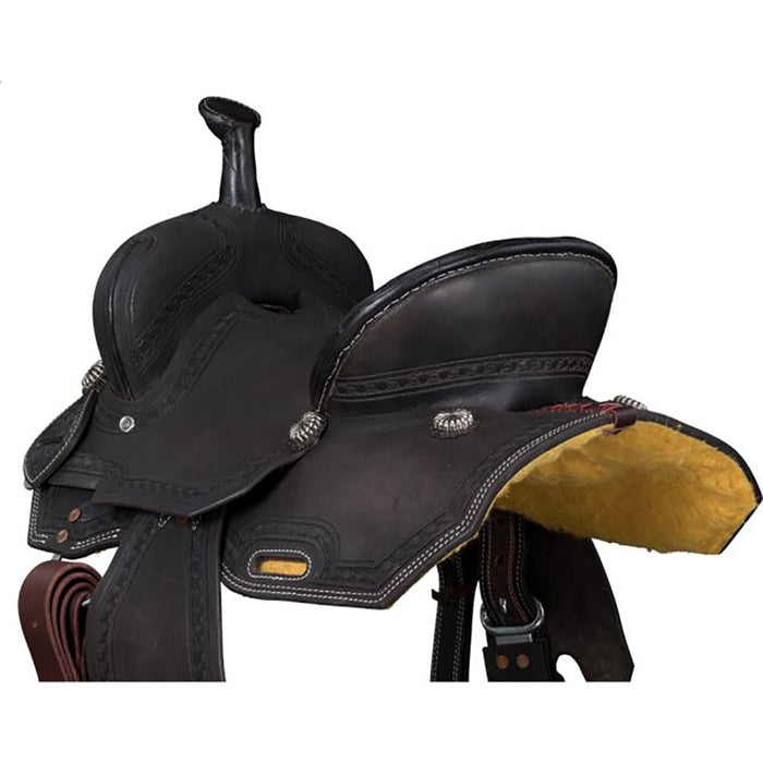 Tough 1 13in Dark Chocolate Brownsville Barrel Saddle