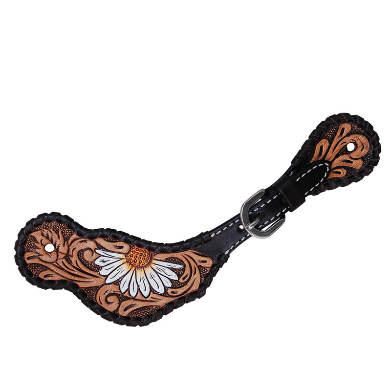 Rafter T Ranch Company Ladies Painted Daisy Spur Straps