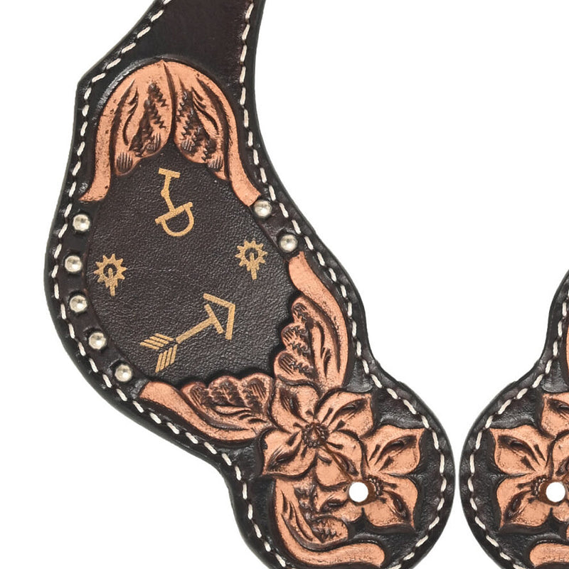 Rafter T Ranch Company Ladies Arrow Inlay Spur Straps