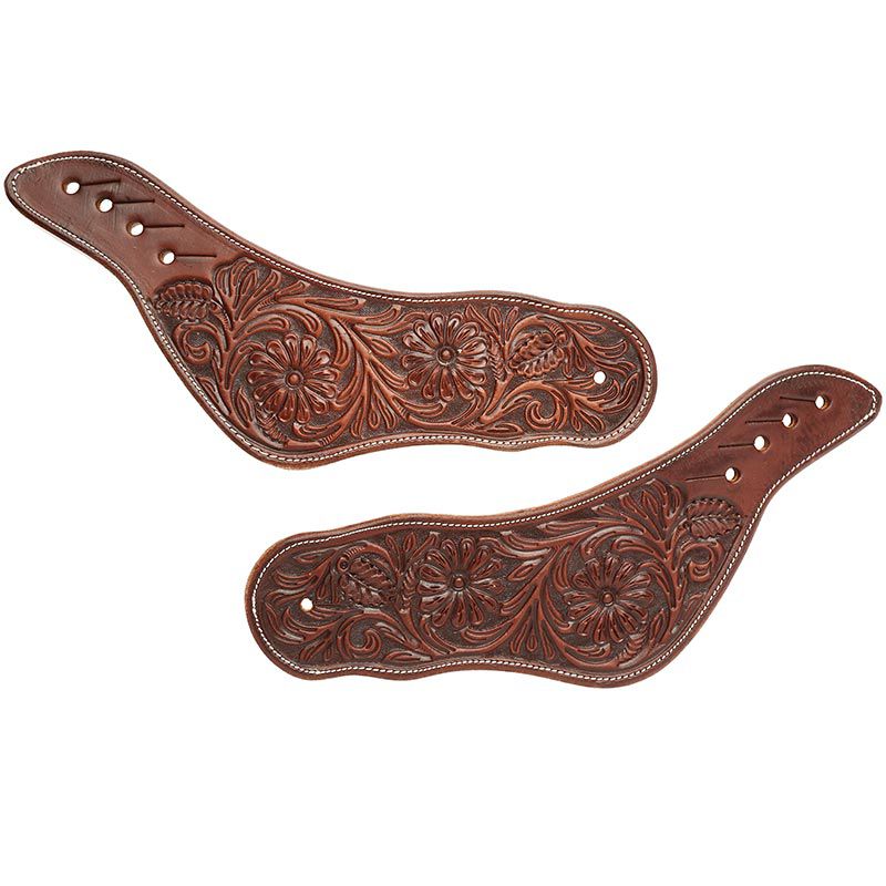 Martin Saddlery Men's Chocolate Mountain Daisy Dove Wing Spur Straps