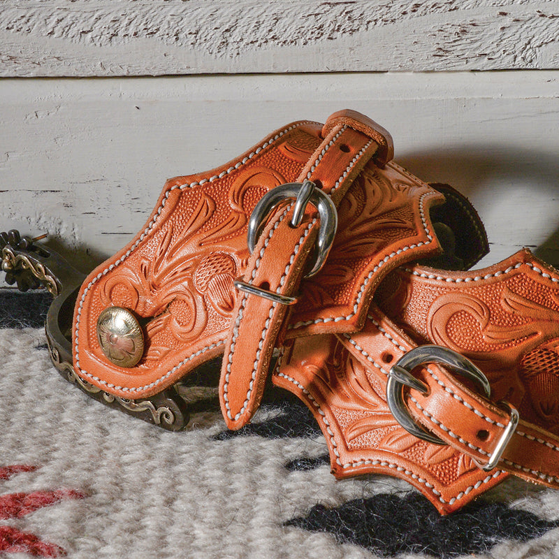 Martin Saddlery Oak Leaf Spur Straps