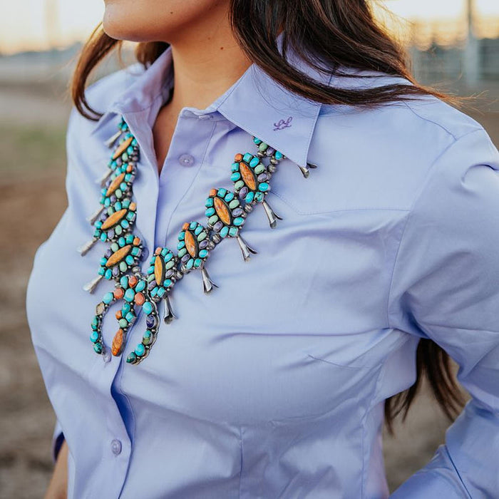 Little Lucille Collections Llc Women's Purple Sage Signature Shirt