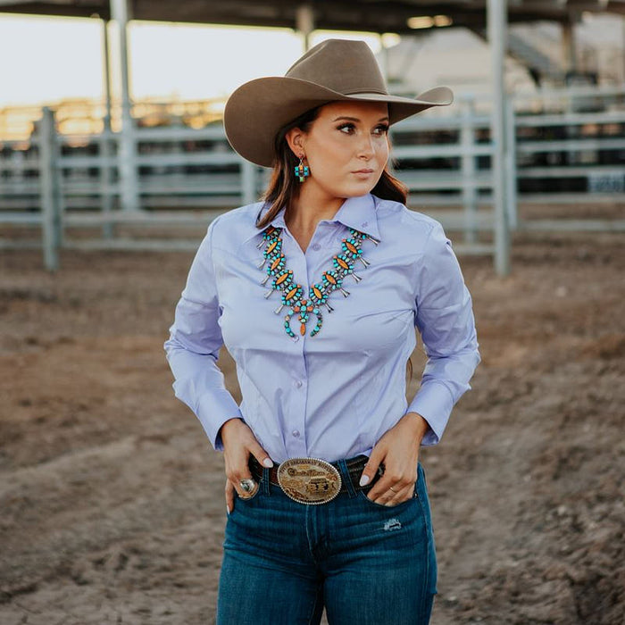 Little Lucille Collections Llc Women's Purple Sage Signature Shirt