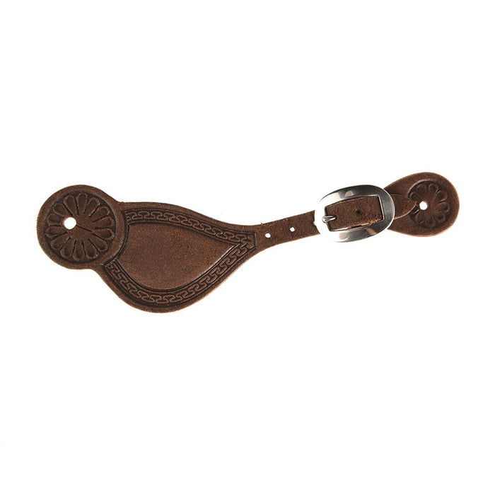 Martin Saddlery Chocolate Roughout Tombstone Spur Straps