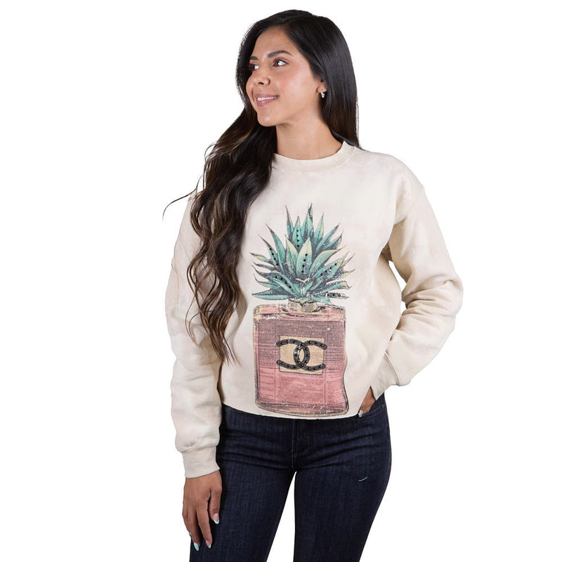 Summer Tees Women's Agave Glitz Sweatshirt