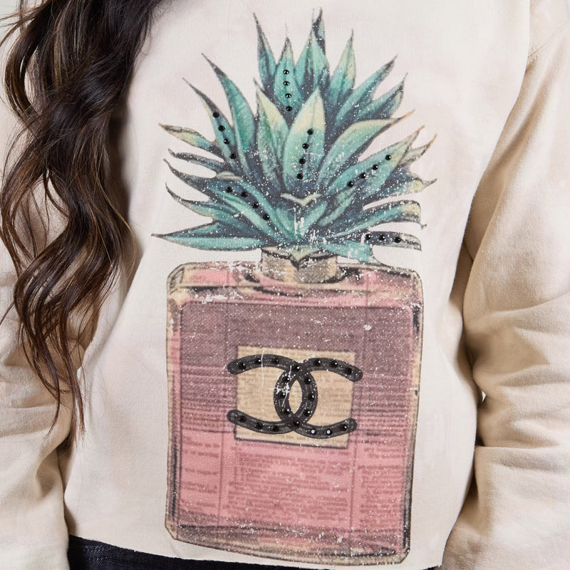Summer Tees Women's Agave Glitz Sweatshirt