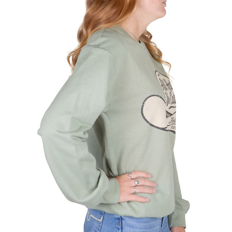 Summer Tees Women's All Hat No Cattle Sweatshirt