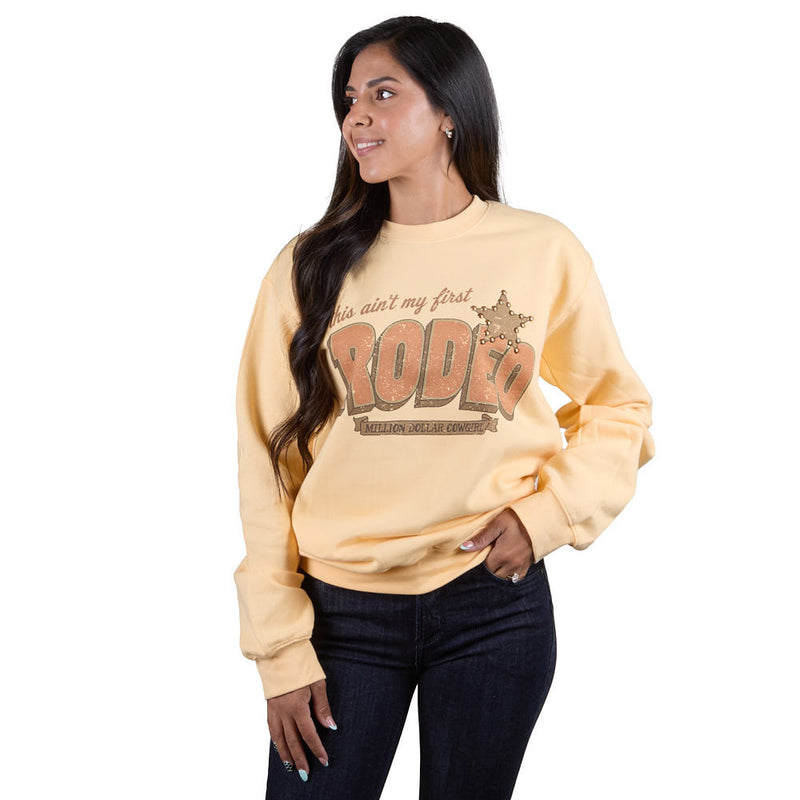 Summer Tees Women's Neutral Ain't My First Rodeo Sweatshirt