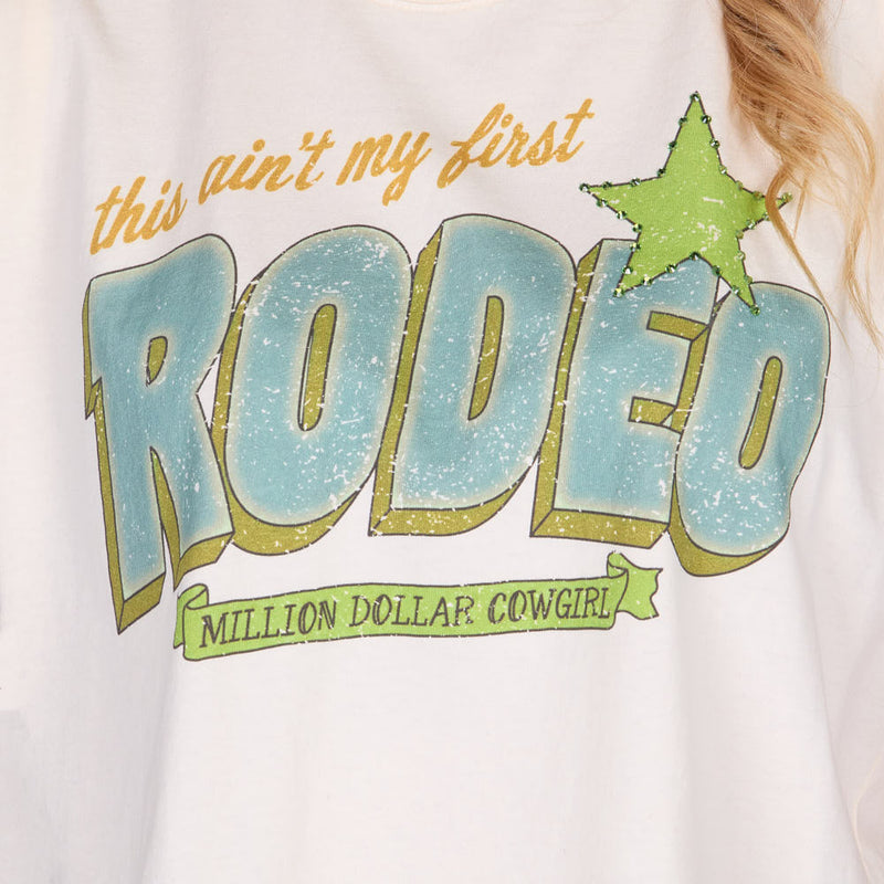 Summer Tees Women's Neon Ain't My First Rodeo Tank