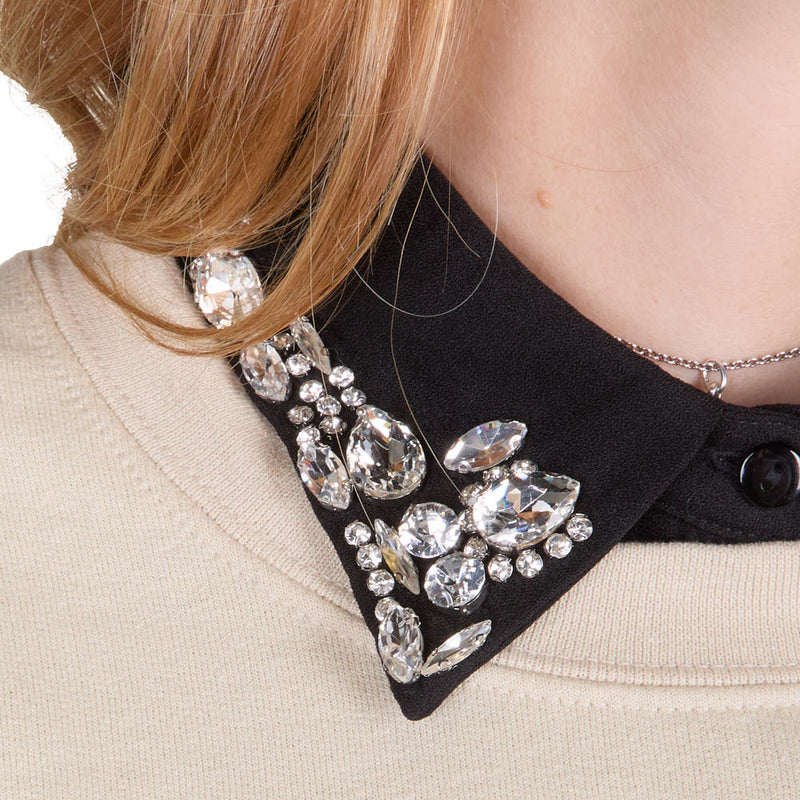 Summer Tees Black Jewel Collar