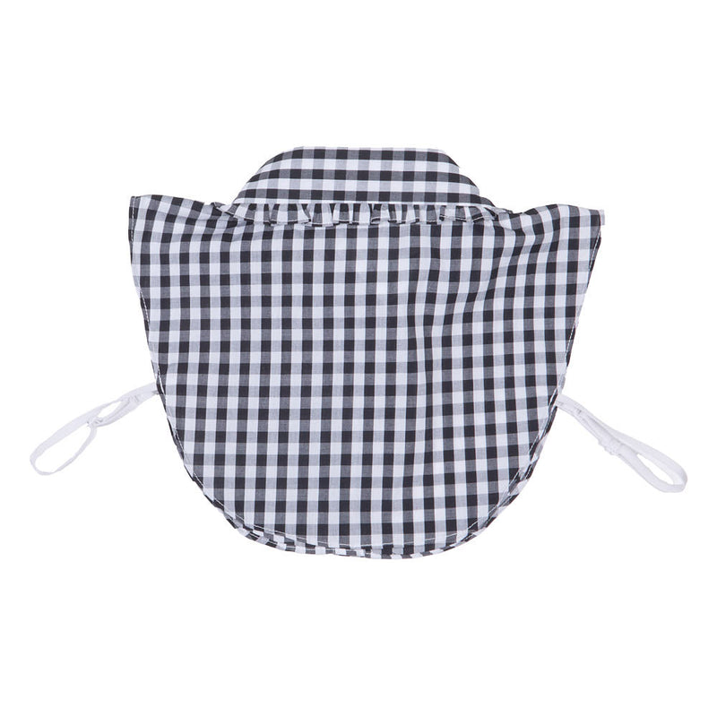 Summer Tees Black Gingham Corporate Collar