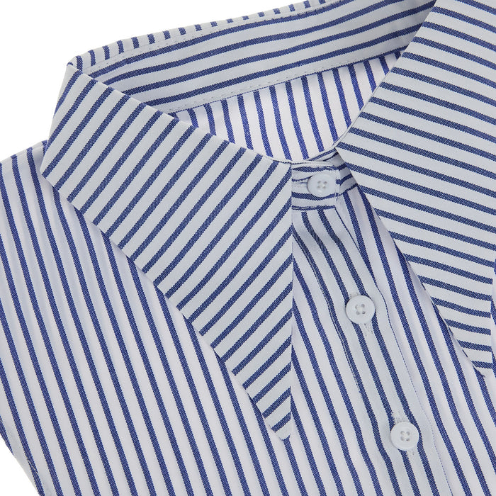 Summer Tees Women's Blue & White Corporate Collar