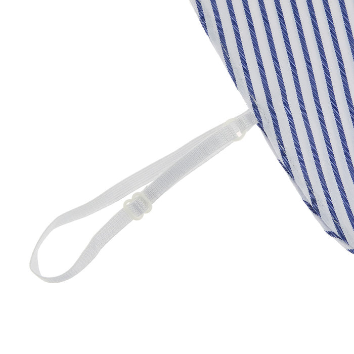 Summer Tees Women's Blue & White Corporate Collar