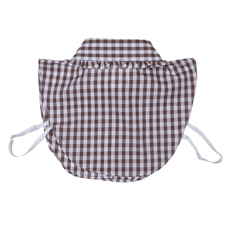 Summer Tees Brown Gingham Corporate Collar