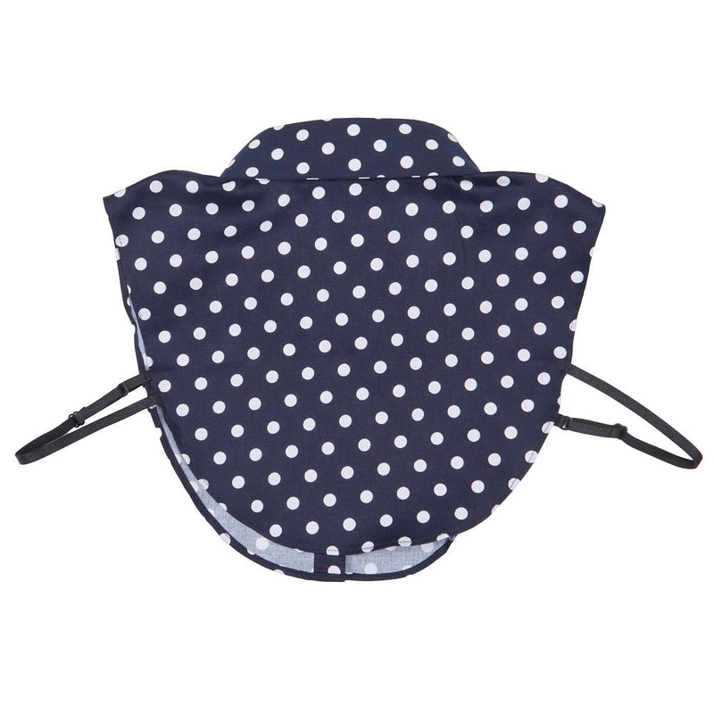 Summer Tees Navy Polka Dot Corporate Collar