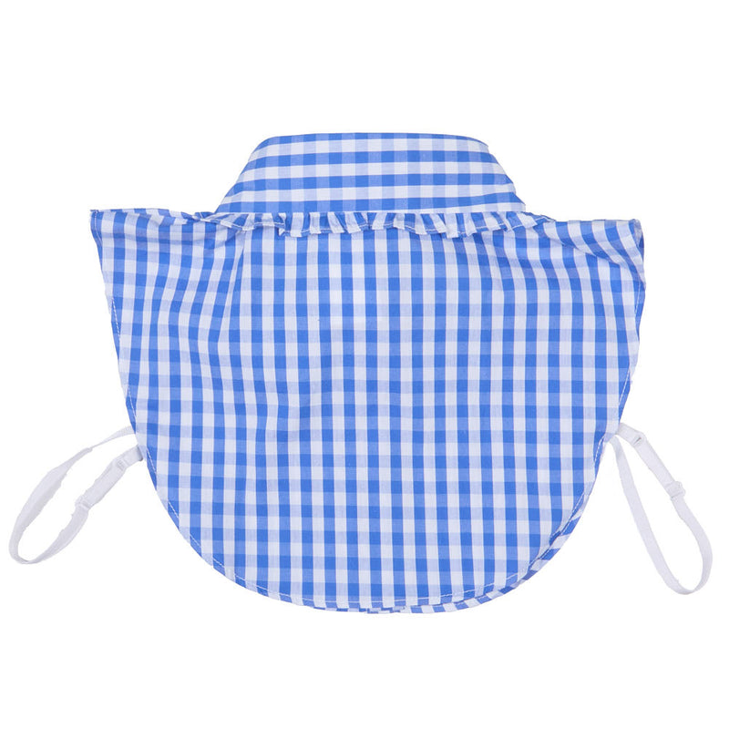 Summer Tees Royal Blue Gingham Corporate Collar