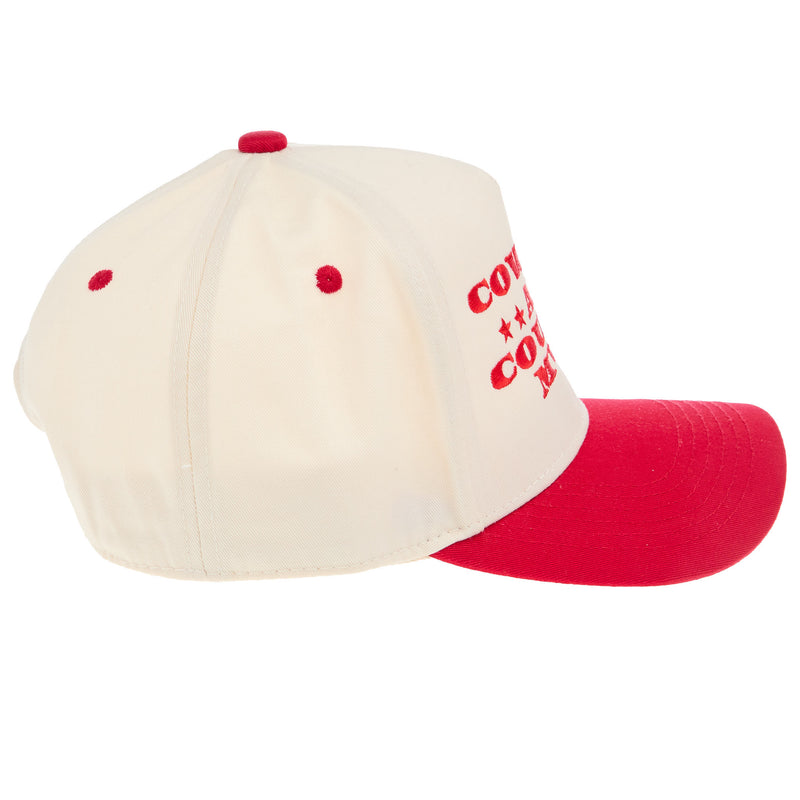 Summer Tees Cowboys and Country Music Red/Natural Cap