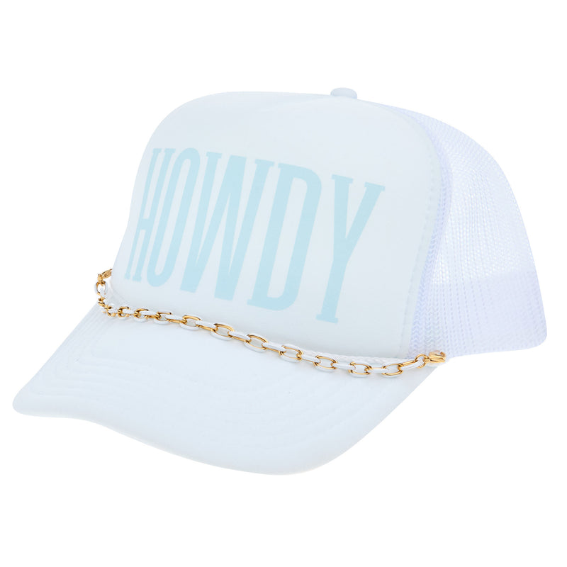 Summer Tees Classic Howdy Trucker White Cap