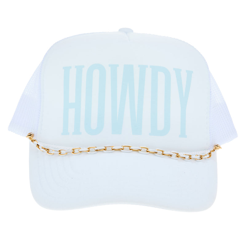 Summer Tees Classic Howdy Trucker White Cap